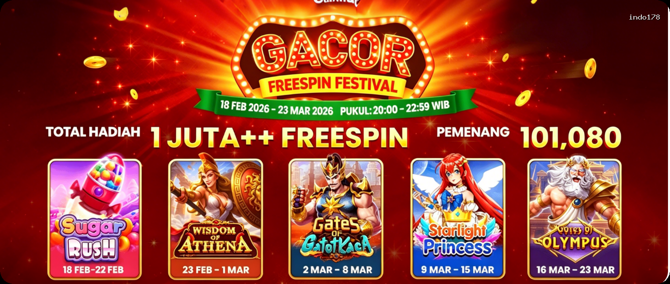 Login indo178 Sekarang Bonus Melimpah